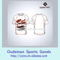 Custom made sublimated print blank fitness wear man's t-shirts